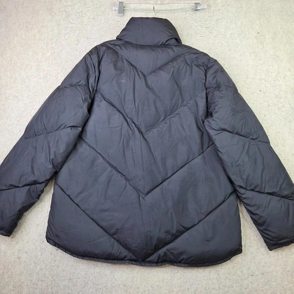 Banana Republic Puffer Jacket Mens XL Black Excellent Down Filled Quilted Zip